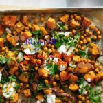 Roasted honey nut squash and chickpeas