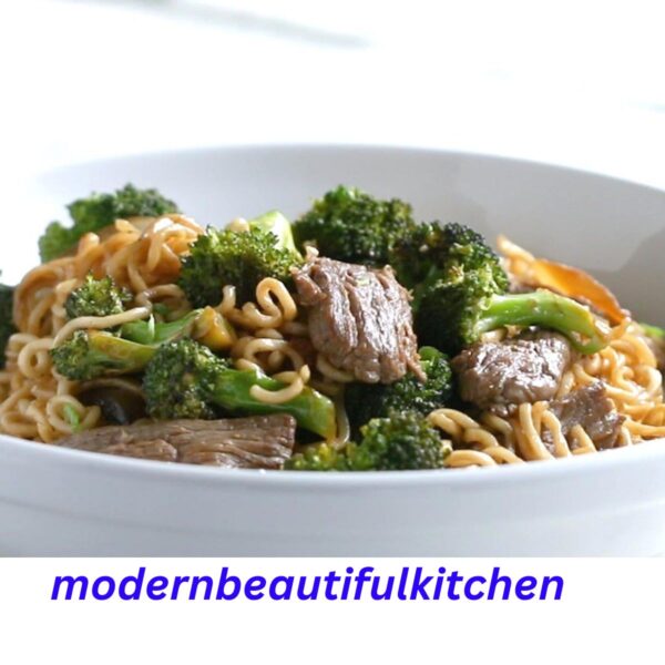 beef and broccoli noodle